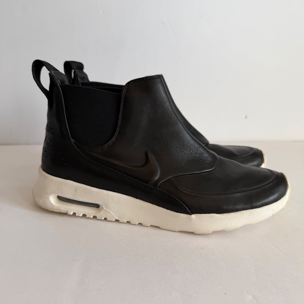 Nike Air Max Thea Mid Black Leather 9 Sneakers